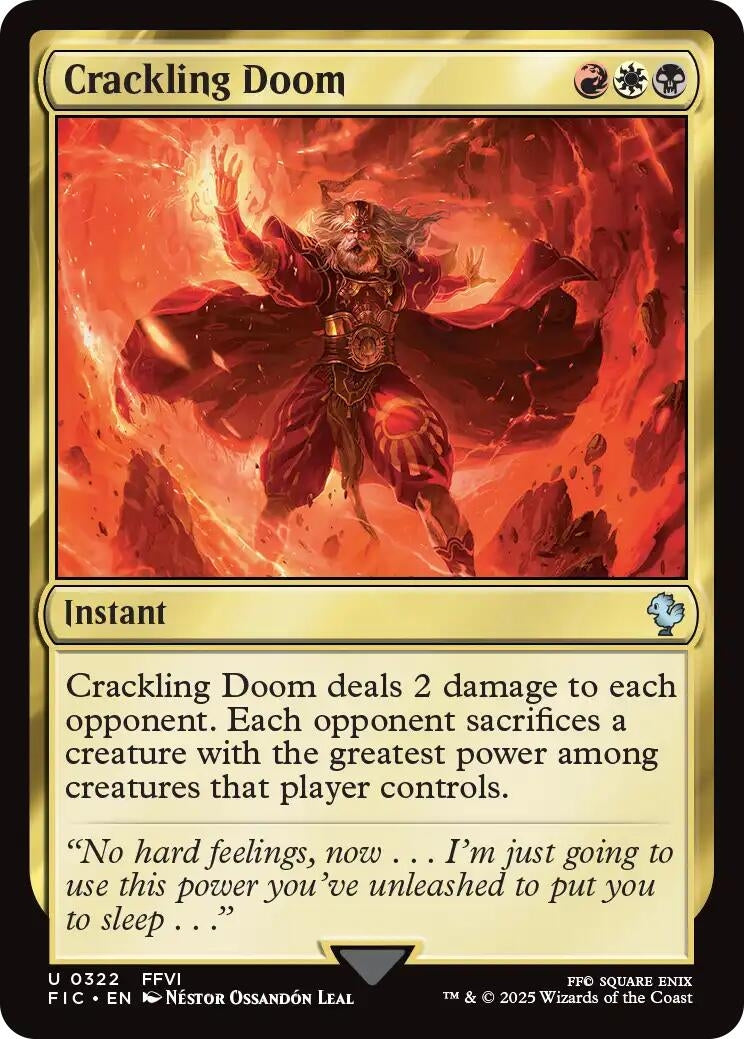 Image for Crackling Doom (Surge Foil) (322) (FIC) - Magic: The Gathering