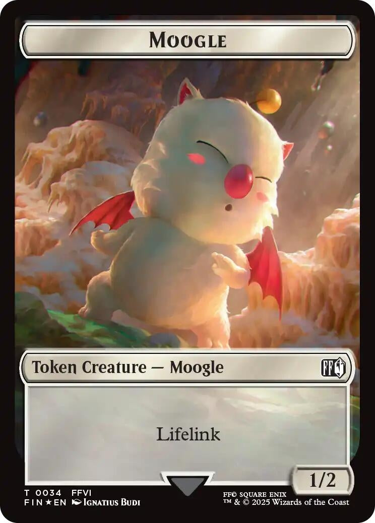 Image for Moogle // Zombie Double-Sided Token (Surge Foil) (34 // 6) - Magic: The Gathering
