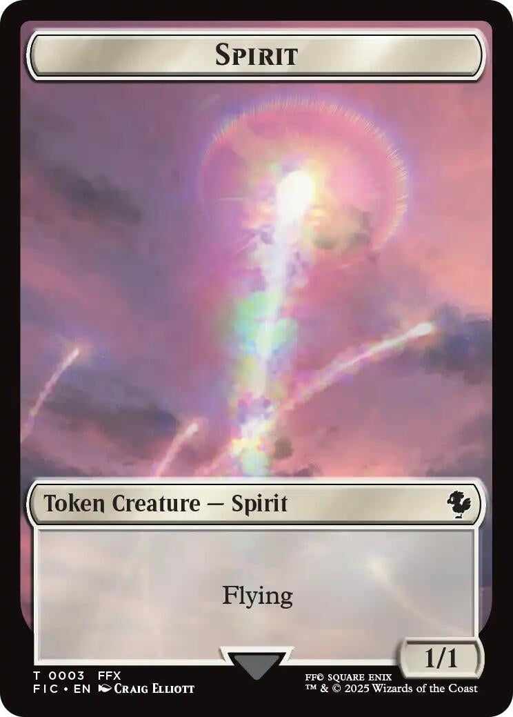 Image for Spirit // Hero (0003) Double-Sided Token (3 // 3) (FIC) - Magic: The Gathering
