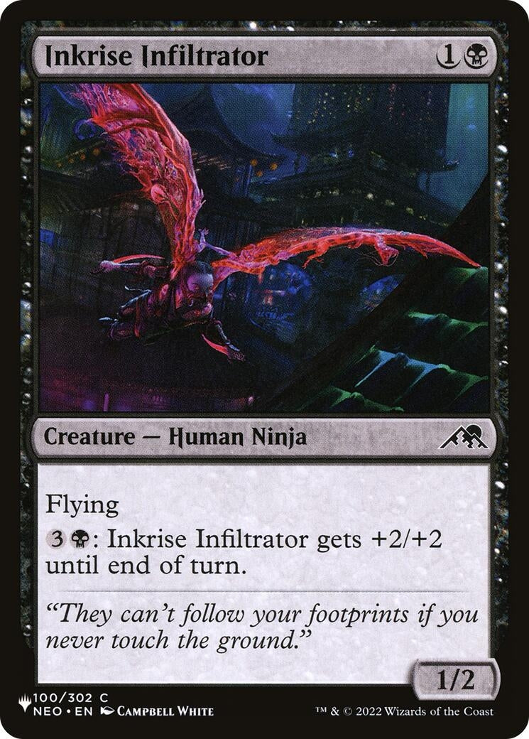 Image for Inkrise Infiltrator (100/302) (LIST) - Magic: The Gathering