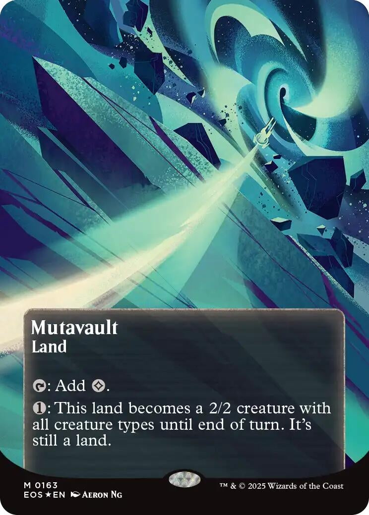 Image for Mutavault (0163) (Borderless) (Galaxy Foil) (163) - Magic: The Gathering