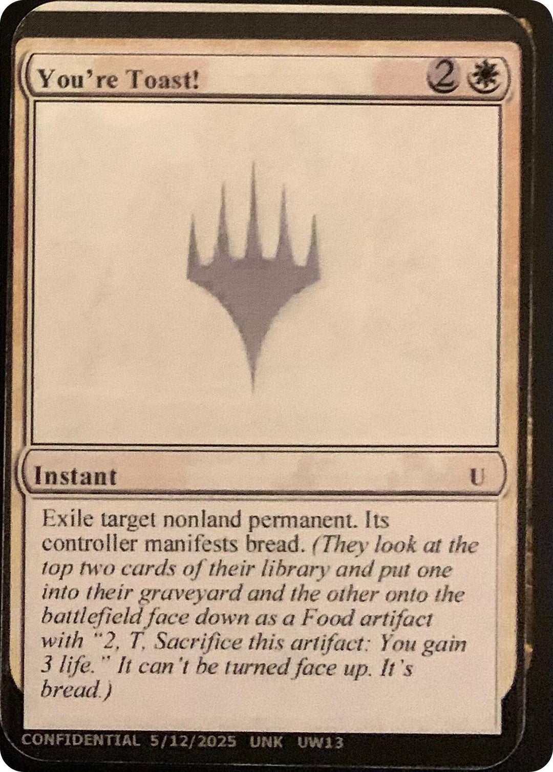 Image for You're Toast! (UNK) - Magic: The Gathering