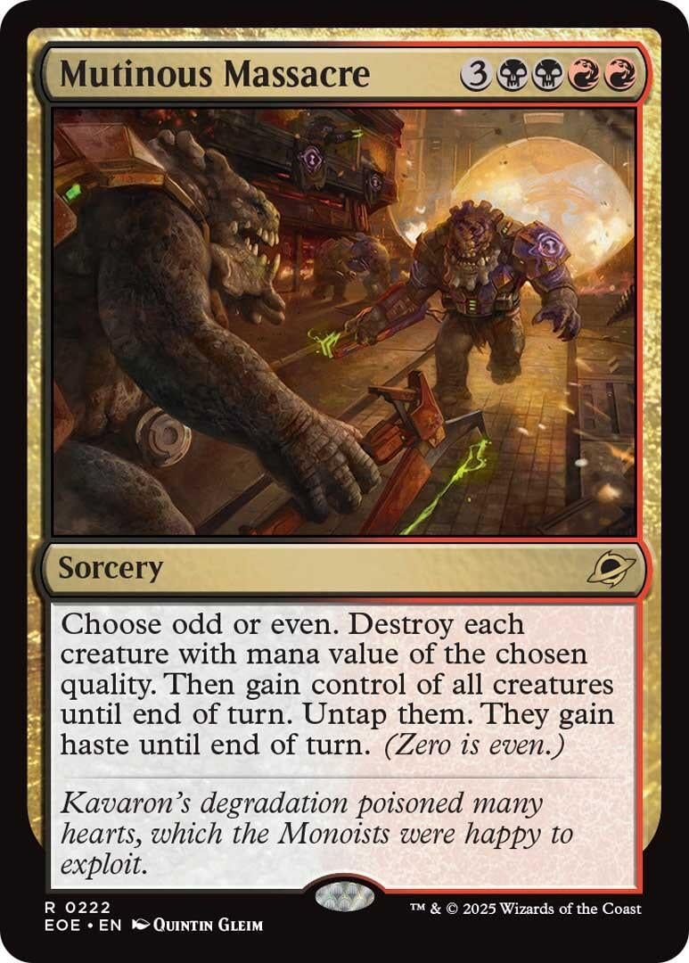 Image for Mutinous Massacre (222) (EOE) - Magic: The Gathering