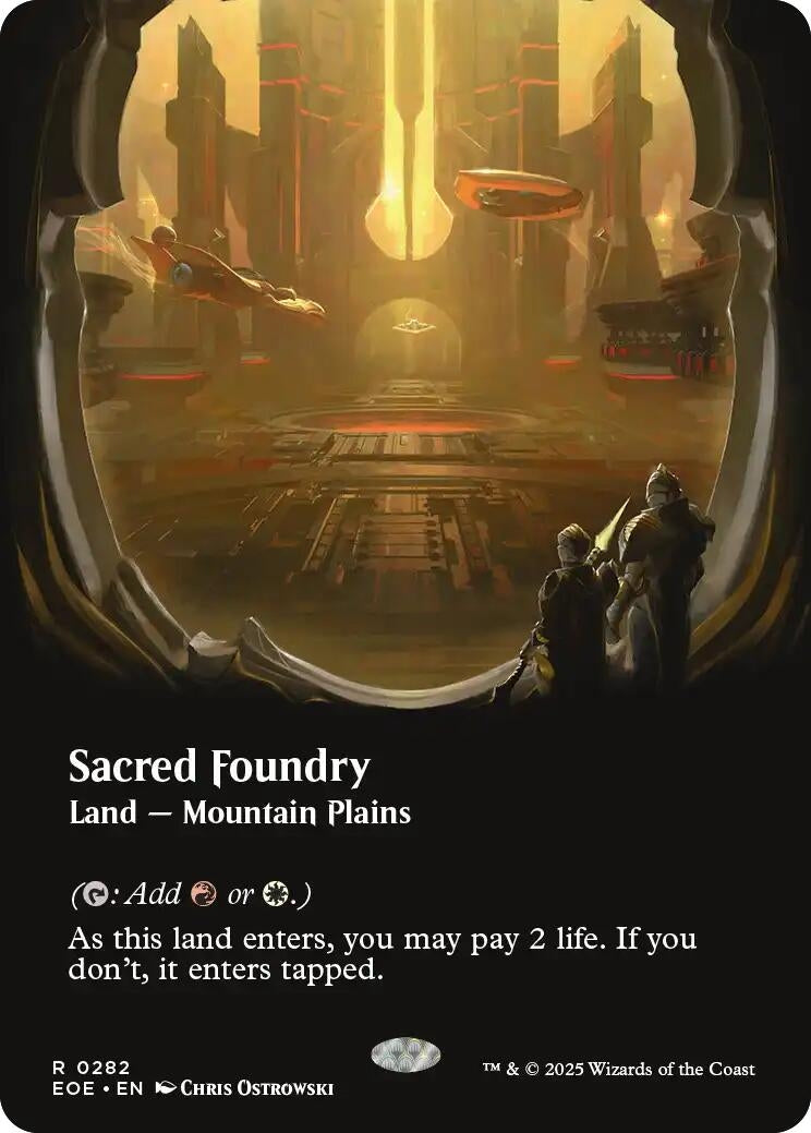 Image for Sacred Foundry (Borderless) (282) - Magic: The Gathering