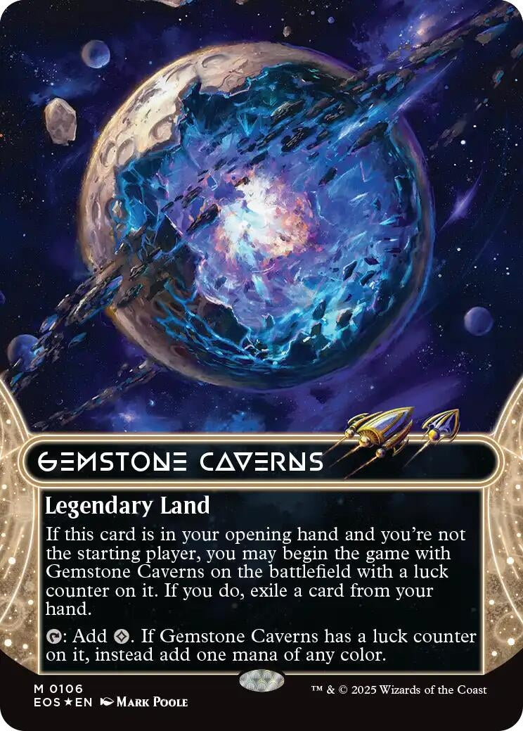 Image for Gemstone Caverns (0106) (Borderless) (Galaxy Foil) (106) - Magic: The Gathering