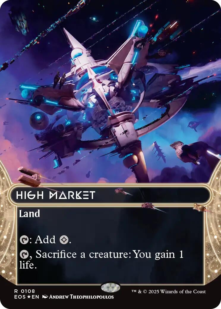 Image for High Market (0108) (Borderless) (Galaxy Foil) (108) - Magic: The Gathering