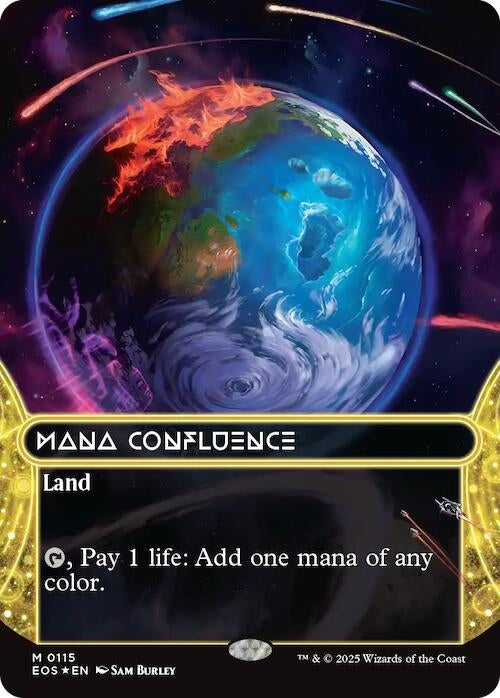 Image for Mana Confluence (0115) (Borderless) (Galaxy Foil) (115) - Magic: The Gathering