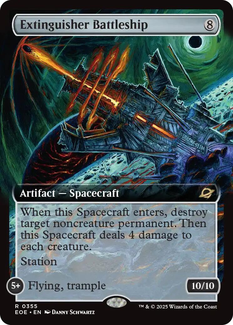 Image for Extinguisher Battleship (Extended Art) (355) - Magic: The Gathering