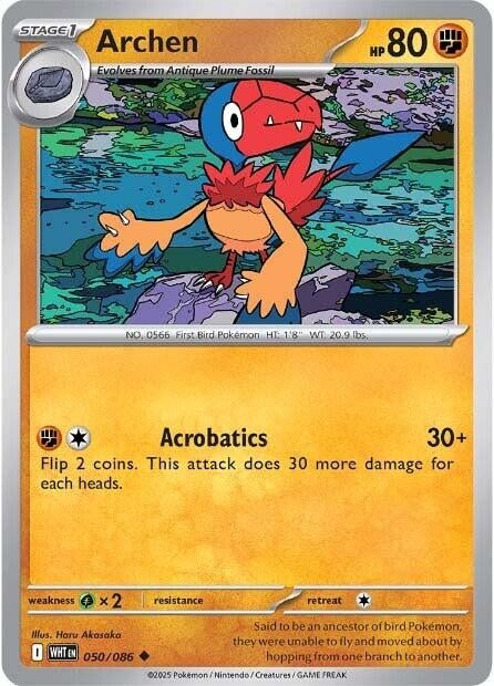 Image for Archen (050/086) (WHT) - Pokemon