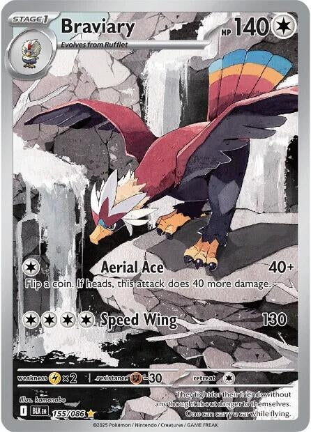 Image for Braviary (155/086) (BLK) - Pokemon