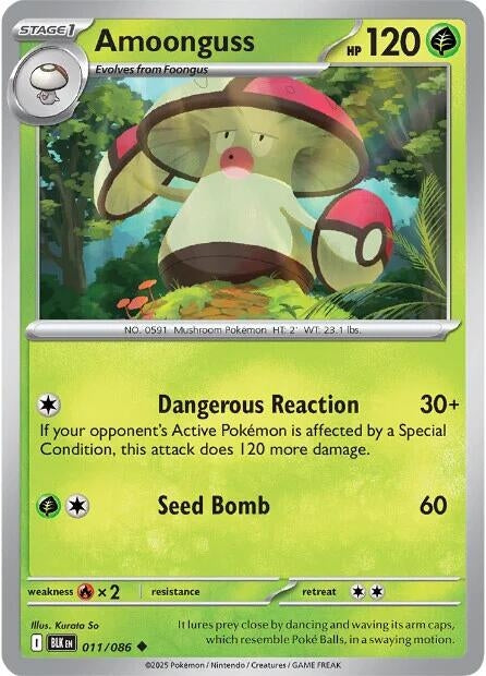 Image for Amoonguss (011/086) (BLK) - Pokemon