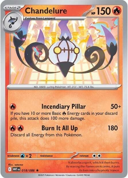 Image for Chandelure (018/086) (WHT) - Pokemon