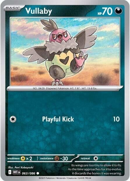 Image for Vullaby (063/086) (WHT) - Pokemon