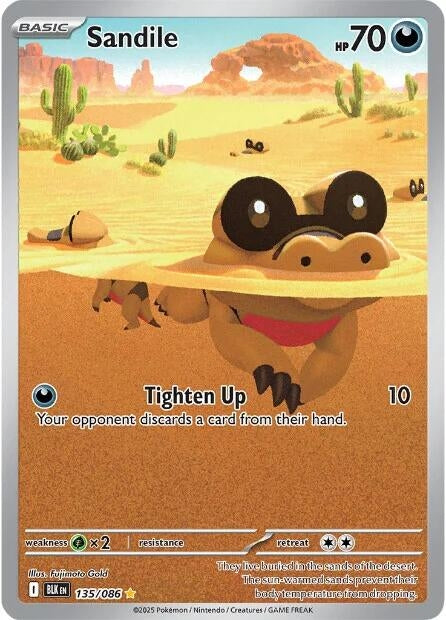 Image for Sandile (135/086) (BLK) - Pokemon