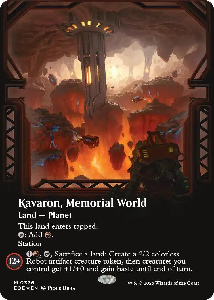 Image for Kavaron, Memorial World (Borderless) (Galaxy Foil) (376) - Magic: The Gathering