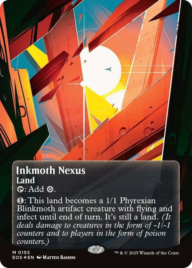 Image for Inkmoth Nexus (0155) (Borderless) (Galaxy Foil) (155) - Magic: The Gathering
