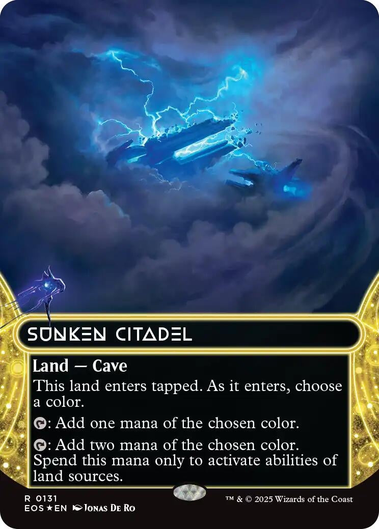 Image for Sunken Citadel (0131) (Borderless) (Galaxy Foil) (131) - Magic: The Gathering