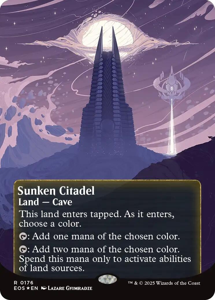 Image for Sunken Citadel (0176) (Borderless) (Galaxy Foil) (176) - Magic: The Gathering