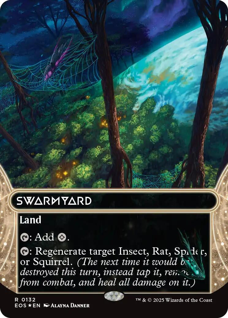 Image for Swarmyard (0132) (Borderless) (Galaxy Foil) (132) - Magic: The Gathering