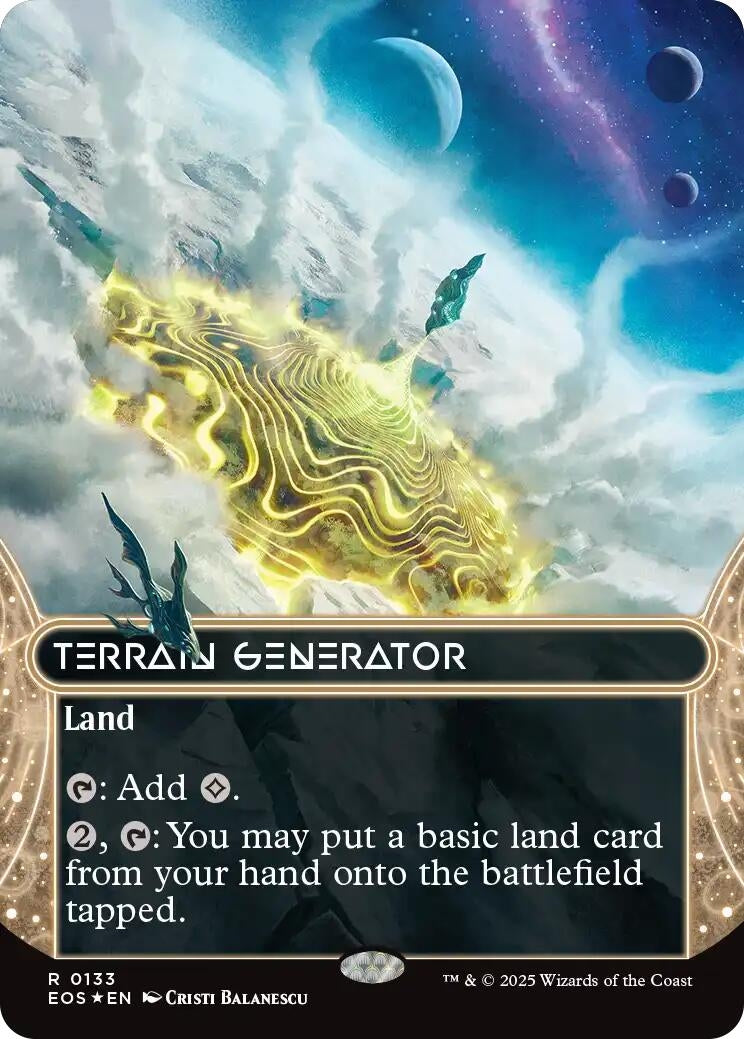 Image for Terrain Generator (0133) (Borderless) (Galaxy Foil) (133) - Magic: The Gathering