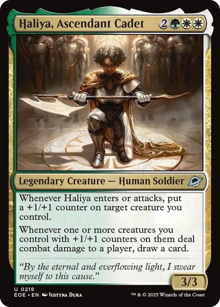 Image for Haliya, Ascendant Cadet (218) - Magic: The Gathering