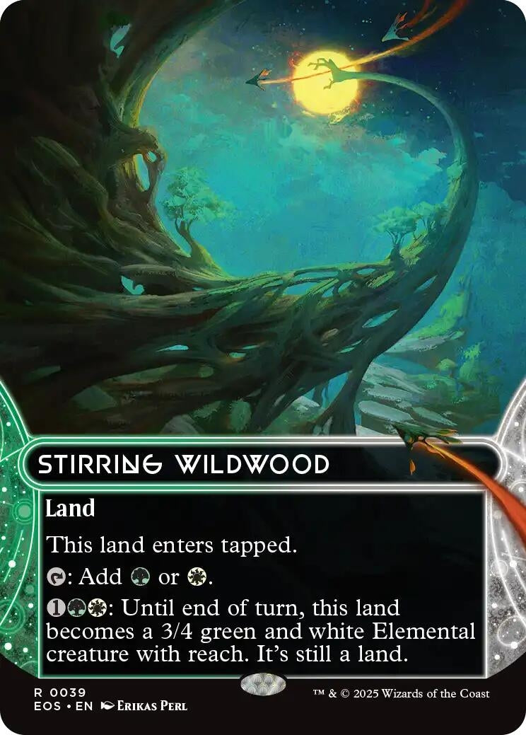 Image for Stirring Wildwood (0039) (Borderless) (39) - Magic: The Gathering