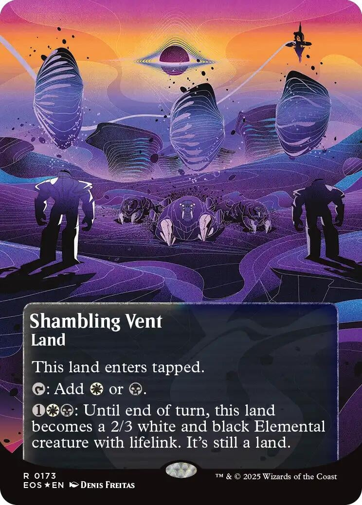 Image for Shambling Vent (0173) (Borderless) (Galaxy Foil) (173) - Magic: The Gathering