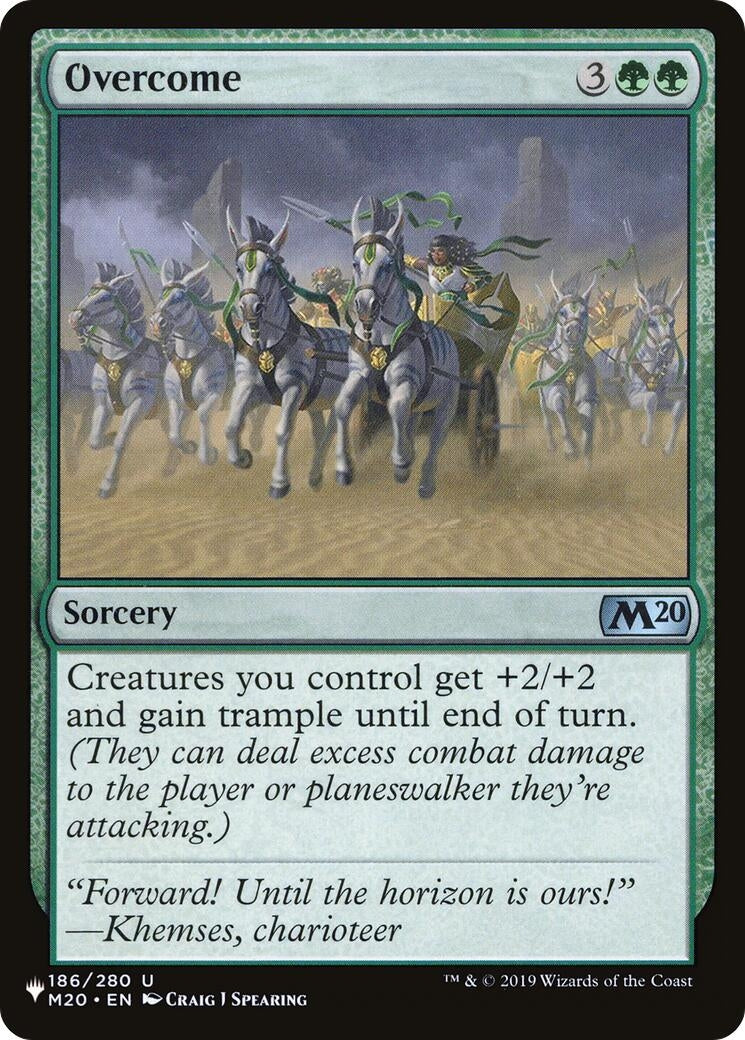 Image for Overcome (186) (LIST) - Magic: The Gathering