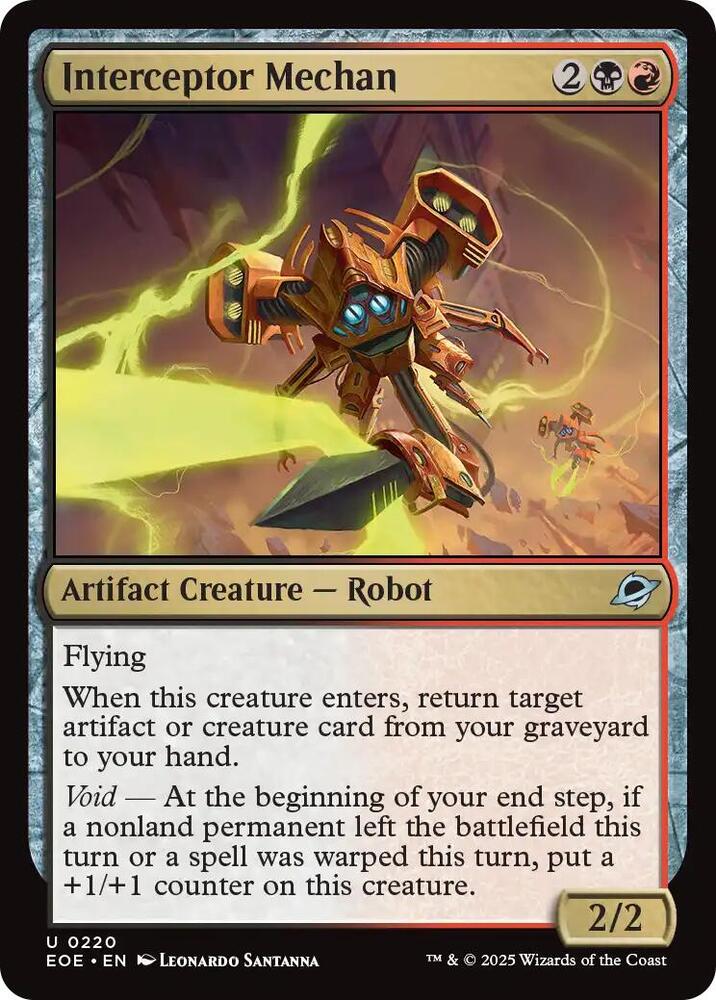 Image for Interceptor Mechan (220) - Magic: The Gathering