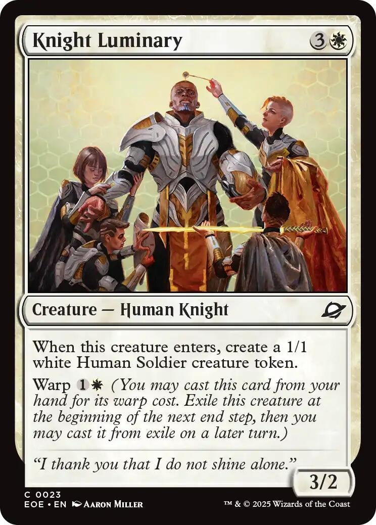 Image for Knight Luminary (23) - Magic: The Gathering