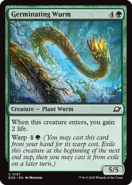 Image for Germinating Wurm (187) - Magic: The Gathering