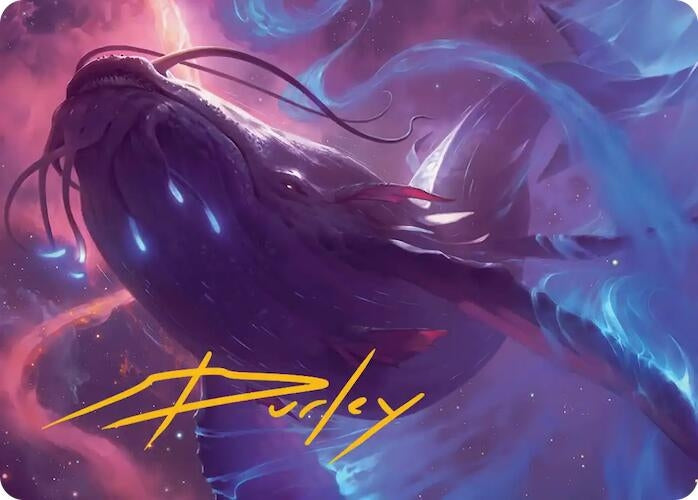 Image for Starbreach Whale Art Card (Gold-Stamped Signature) (9) (ASEOE) - Magic: The Gathering