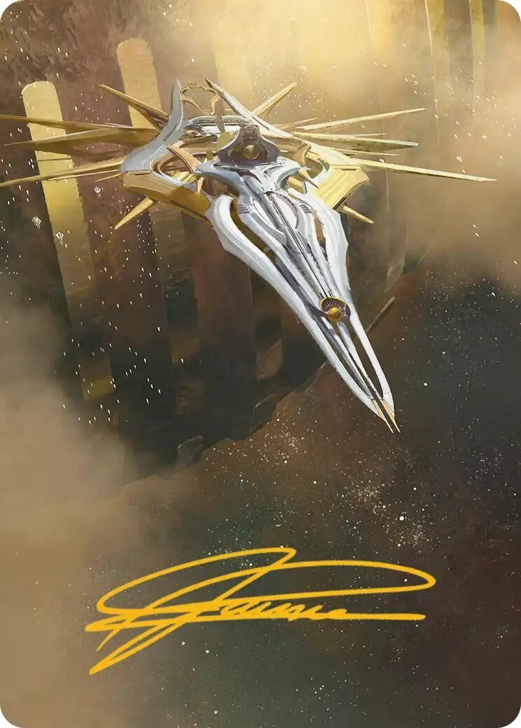 Image for Dawnsire, Sunstar Dreadnought Art Card (Gold-Stamped Signature) (27) (ASEOE) - Magic: The Gathering