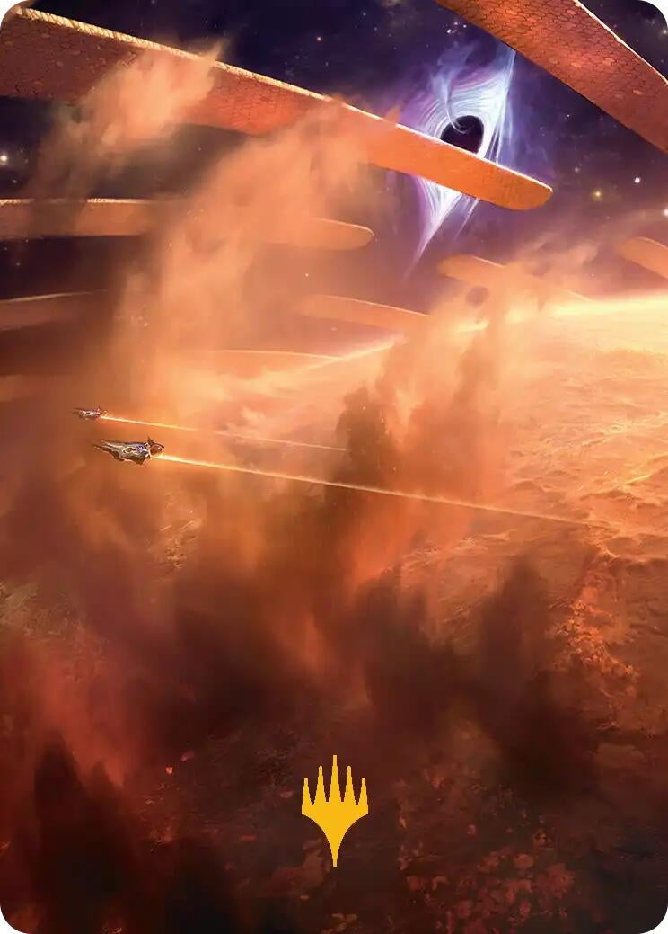 Image for Adagia, Windswept Bastion Art Card (Gold-Stamped Planeswalker Symbol) (29) - Magic: The Gathering