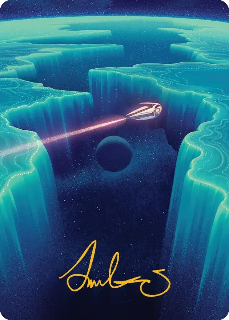 Image for Cascading Cataracts Art Card (50/54) (Gold-Stamped Signature) (50) - Magic: The Gathering