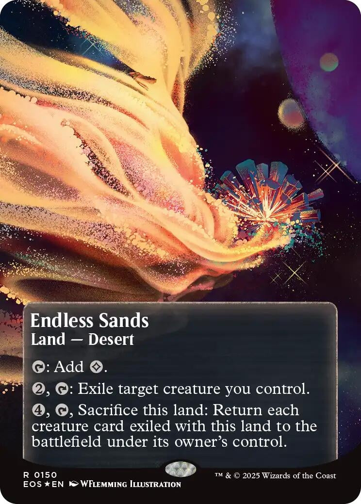 Image for Endless Sands (0150) (Borderless) (Galaxy Foil) (150) - Magic: The Gathering