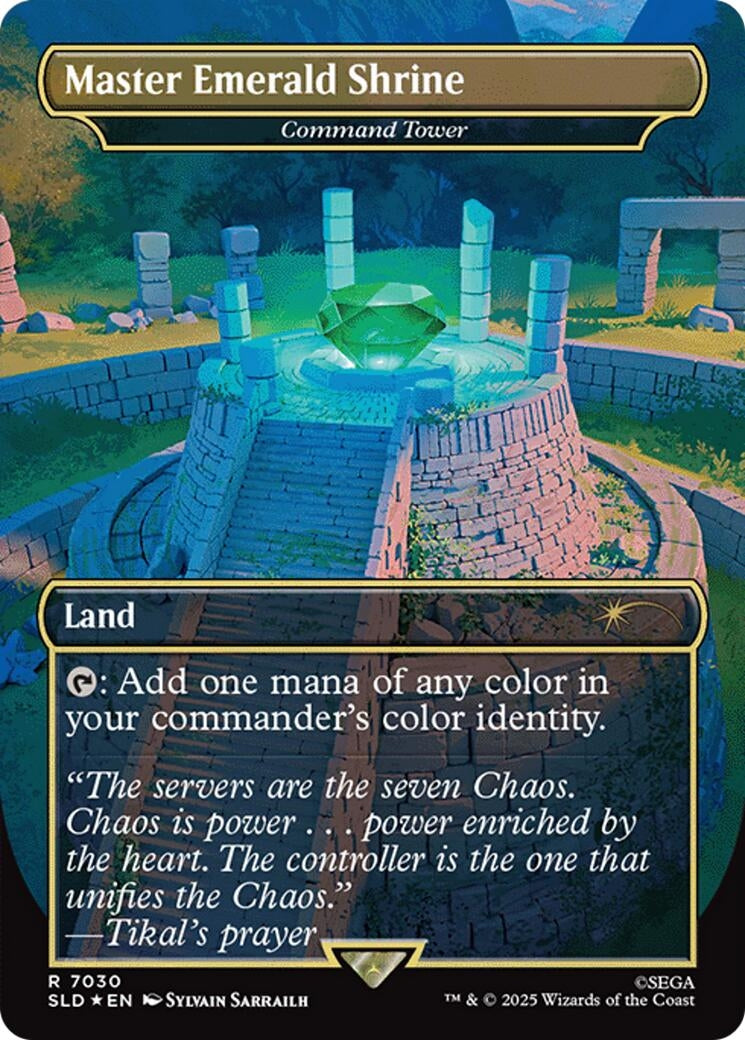 Image for Master Emerald Shrine - Command Tower (7030) (Rainbow Foil) (7030) - Magic: The Gathering