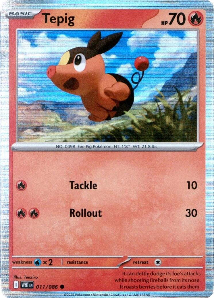 Image for Tepig - 011/086 (Unova Poster Collection) (011/086) (MCAP) - Pokemon
