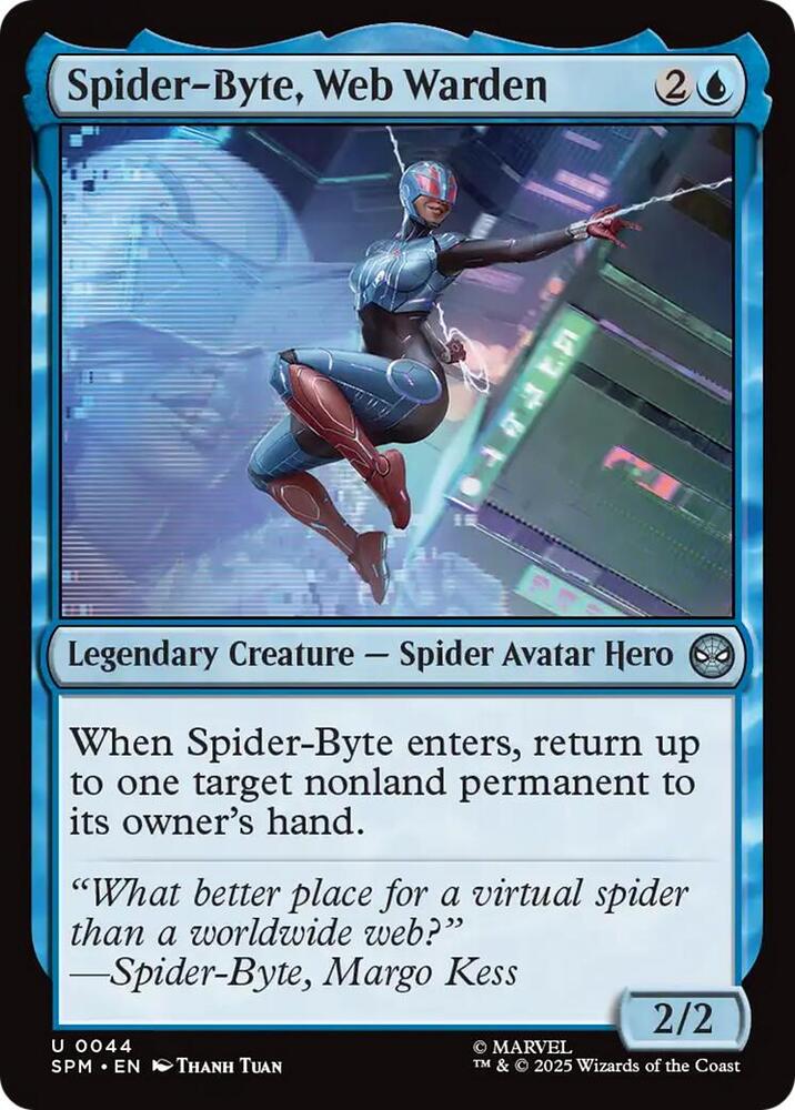 Image for Spider-Byte, Web Warden (44) - Magic: The Gathering