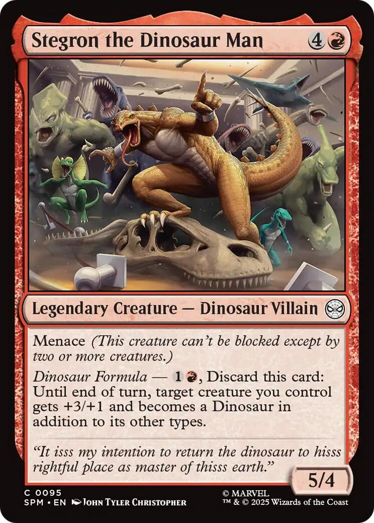 Image for Stegron the Dinosaur Man (95) - Magic: The Gathering