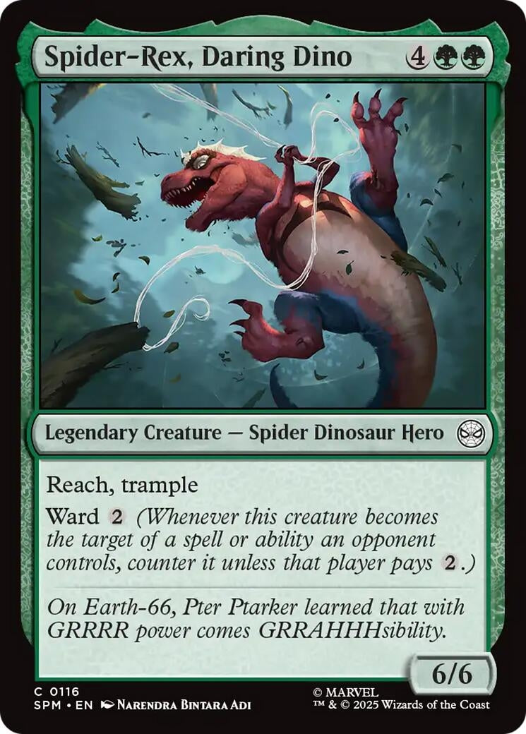 Image for Spider-Rex, Daring Dino (116) - Magic: The Gathering