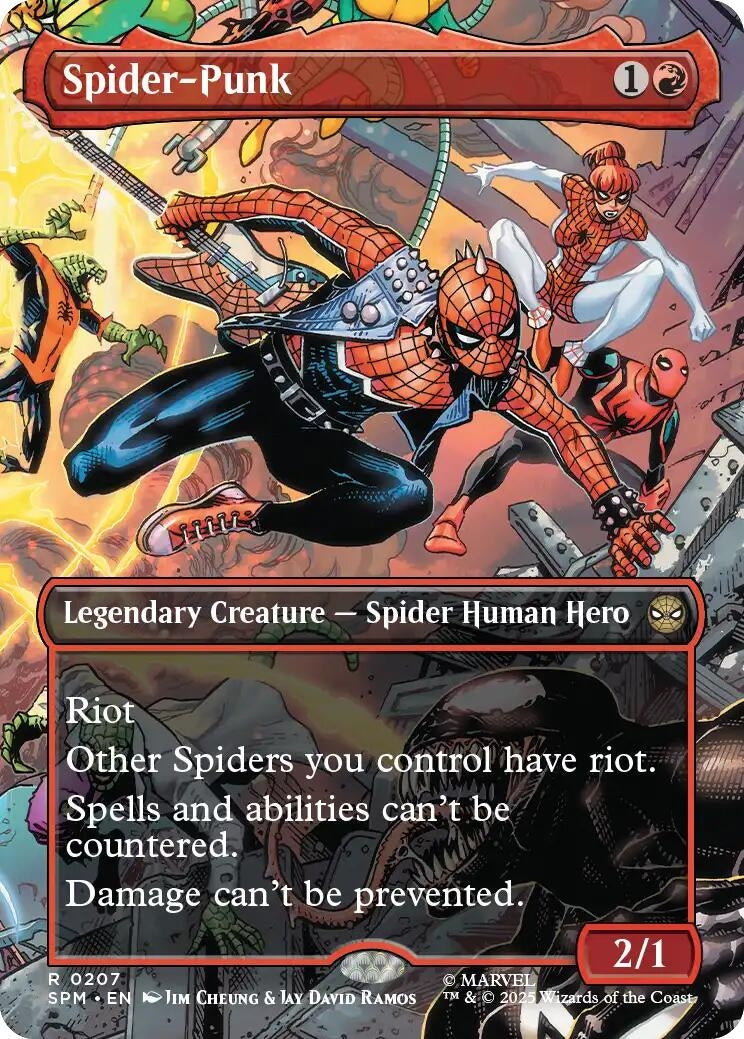 Image for Spider-Punk (0207) (Borderless) (207) (SPM) - Magic: The Gathering