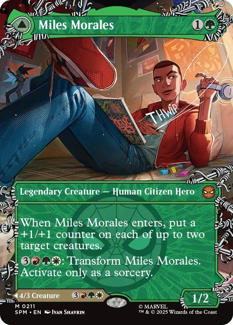 Image for Miles Morales (0211) (Borderless) (211) - Magic: The Gathering
