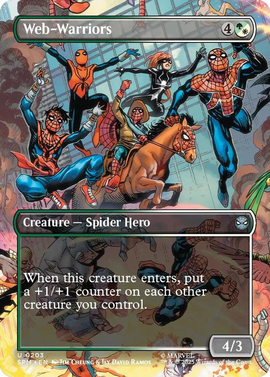 Image for Web-Warriors (Borderless) (203) - Magic: The Gathering
