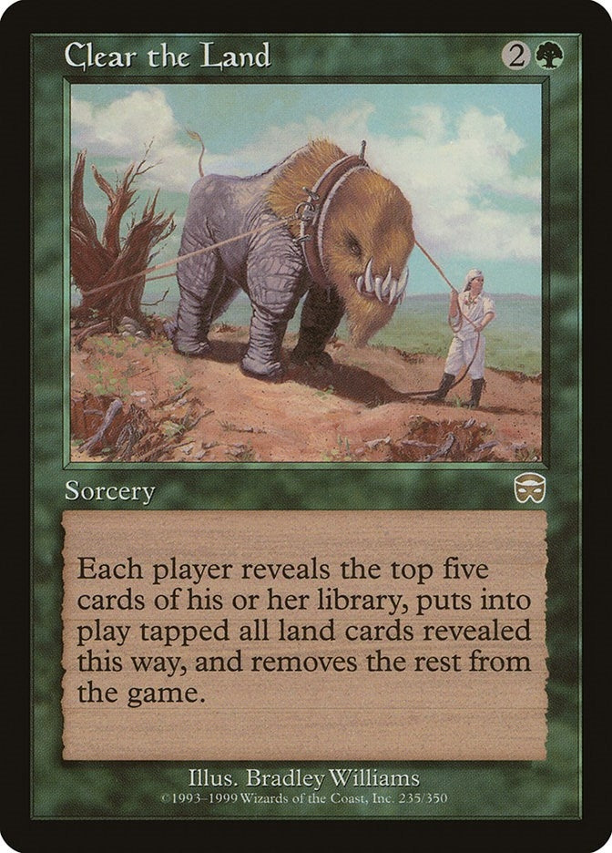 Image for Clear the Land (235) - Magic: The Gathering