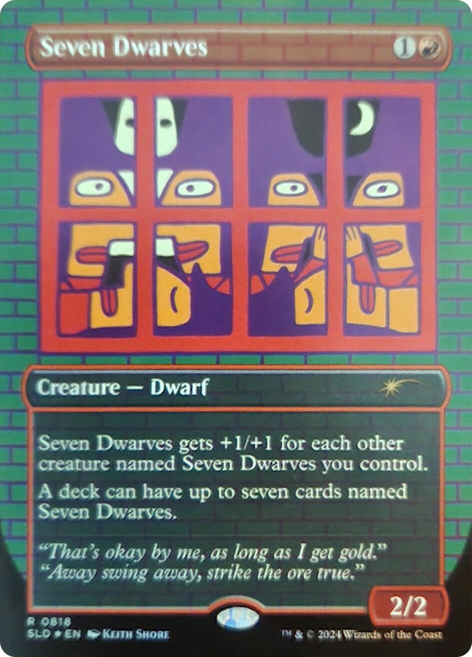 Image for Seven Dwarves (0818) (Rainbow Foil) (818) - Magic: The Gathering