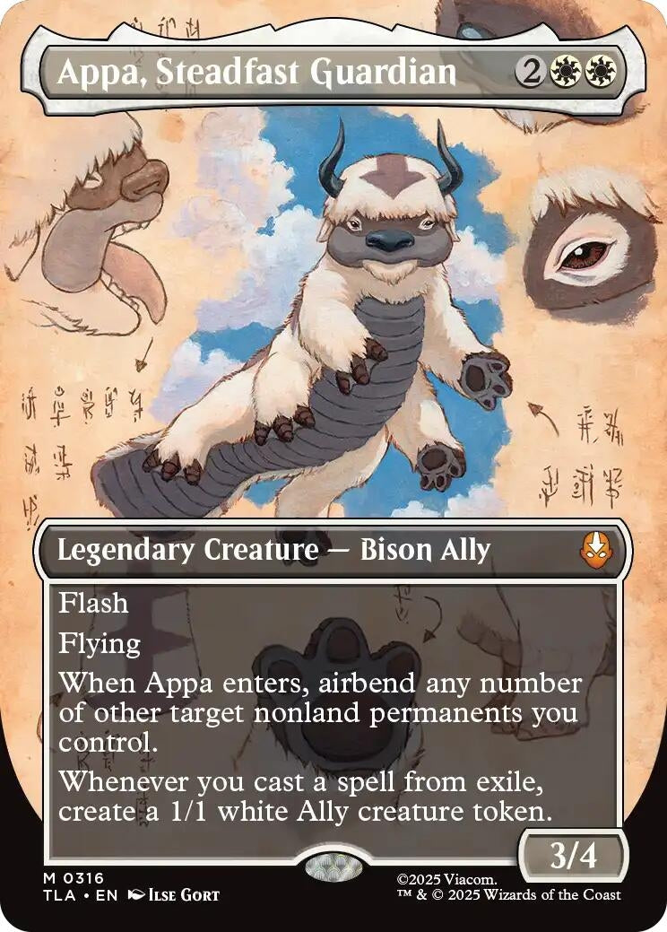 Image for Appa, Steadfast Guardian (Borderless) (316) - Magic: The Gathering
