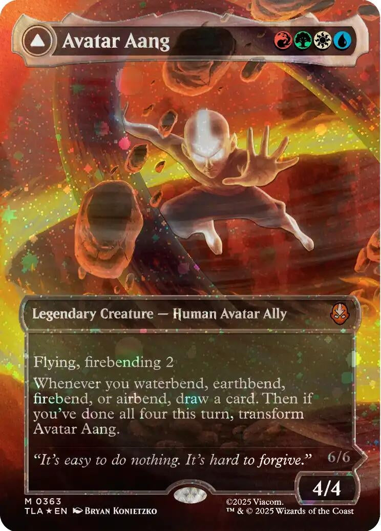 Image for Avatar Aang (Raised Foil) (363) (TLA) - Magic: The Gathering