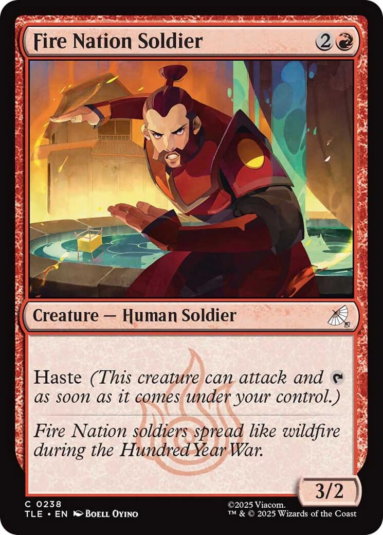 Image for Fire Nation Soldier (0238) (238) (TLE) - Magic: The Gathering