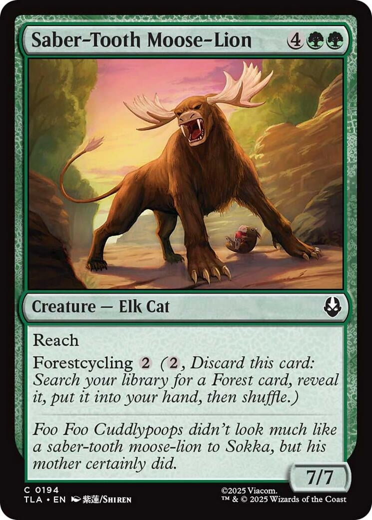 Image for Saber-Tooth Moose-Lion (194) - Magic: The Gathering